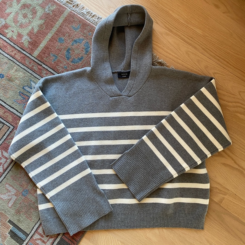 VICI Striped + Hooded Shirt - Picture 5 of 7